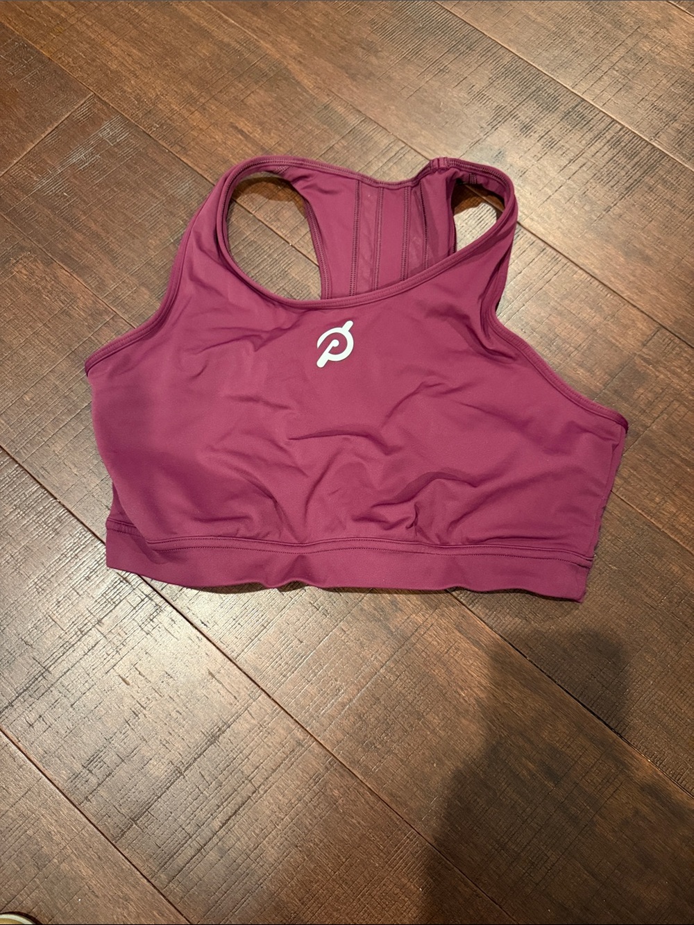 Peloton Women's Plum/Magenta Racerback High-Support Sports Bra